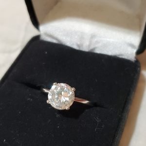 Cubic zirconia engagement ring, worn once